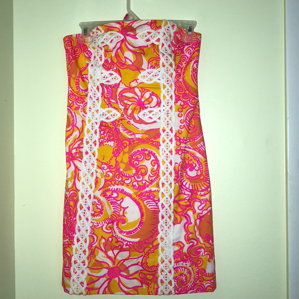 Lilly Pulitzer strapless dress